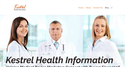 Desktop Screenshot of kestrelhealthinfo.com